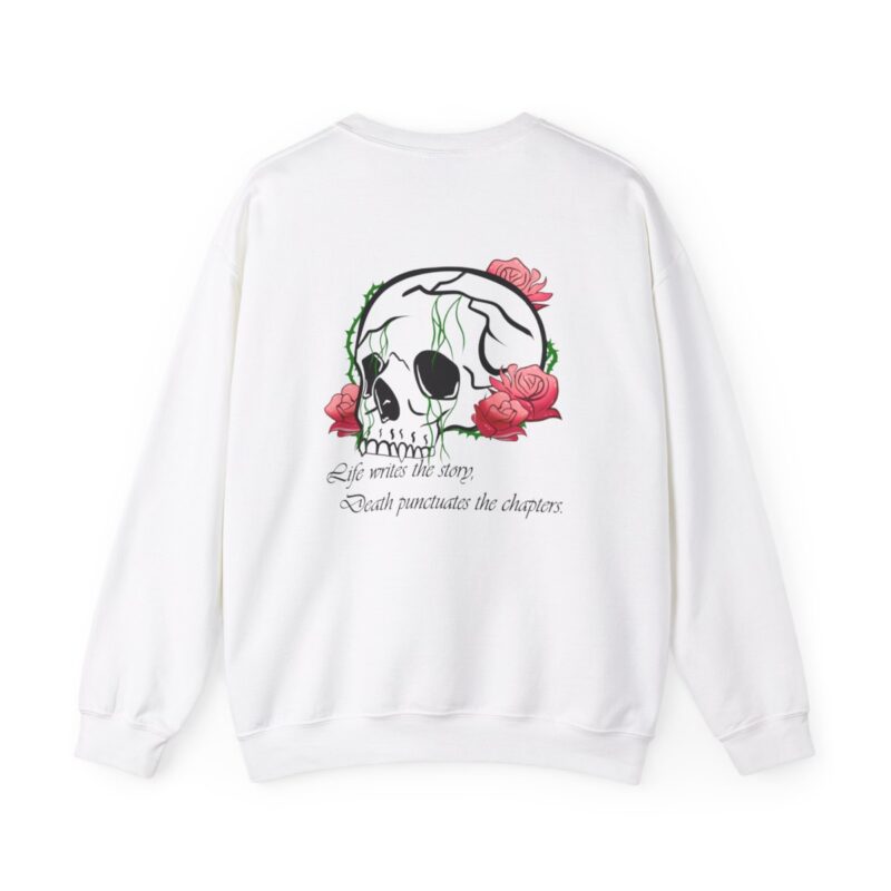 Rose Skull Graphic Sweatshirt - Image 2